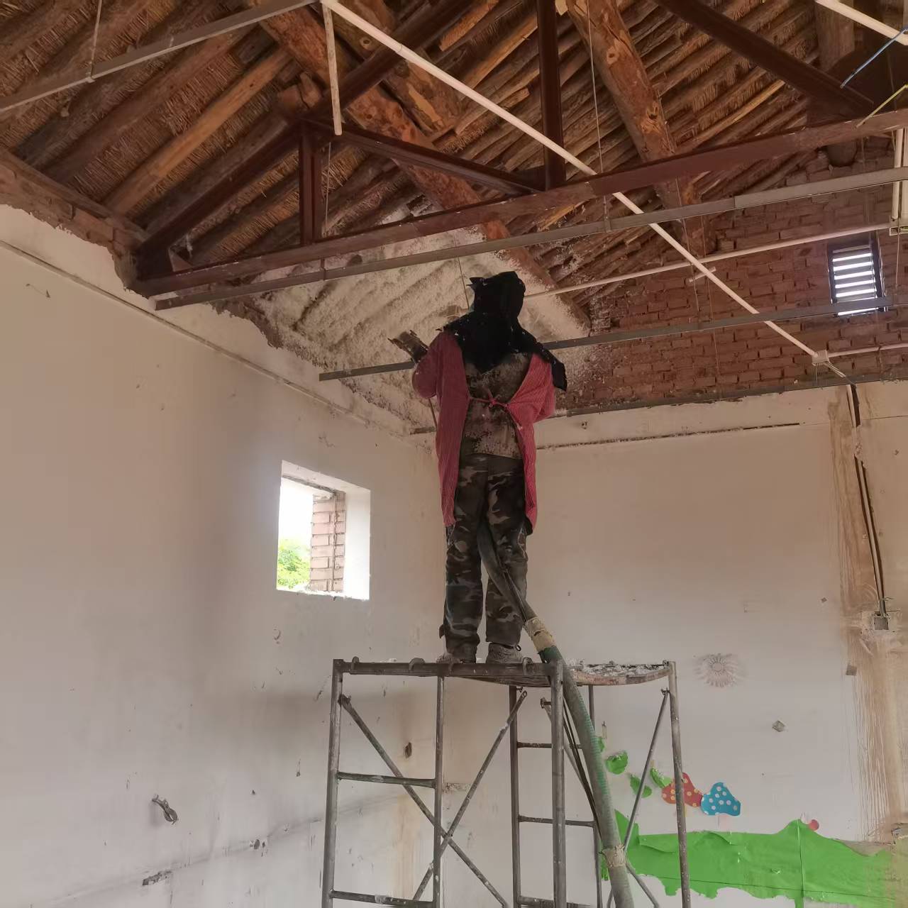 聚氨酯喷涂完成面效果