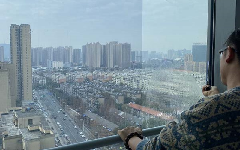 隔热膜效果对比示意