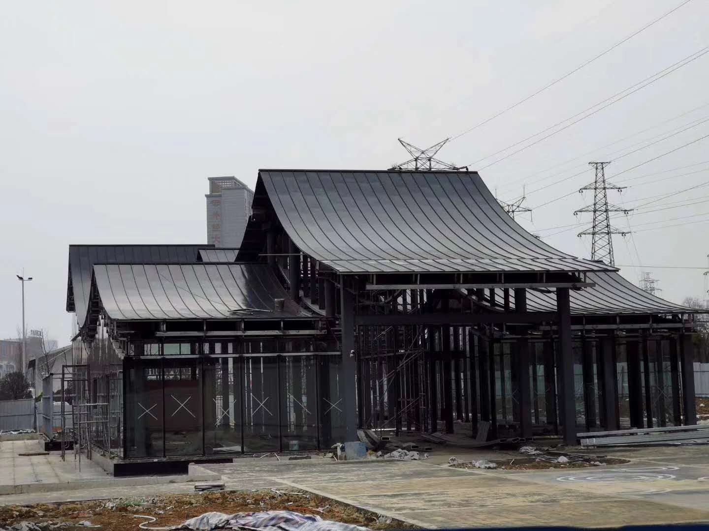 横葺瓦在现代大型公共建筑上的应用效果